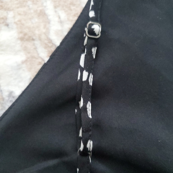 NWOT Banana Republic Black and white dotted cami tank Size XS. Lined. - Picture 7 of 13